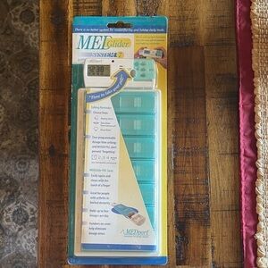 Blue Pill Organizer with Timer